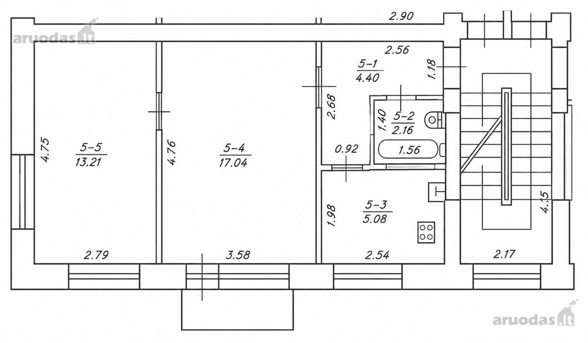 2 Kambarių Butas Grigiškėse - 2 Aukštas, - nuotraukos Nr. 21