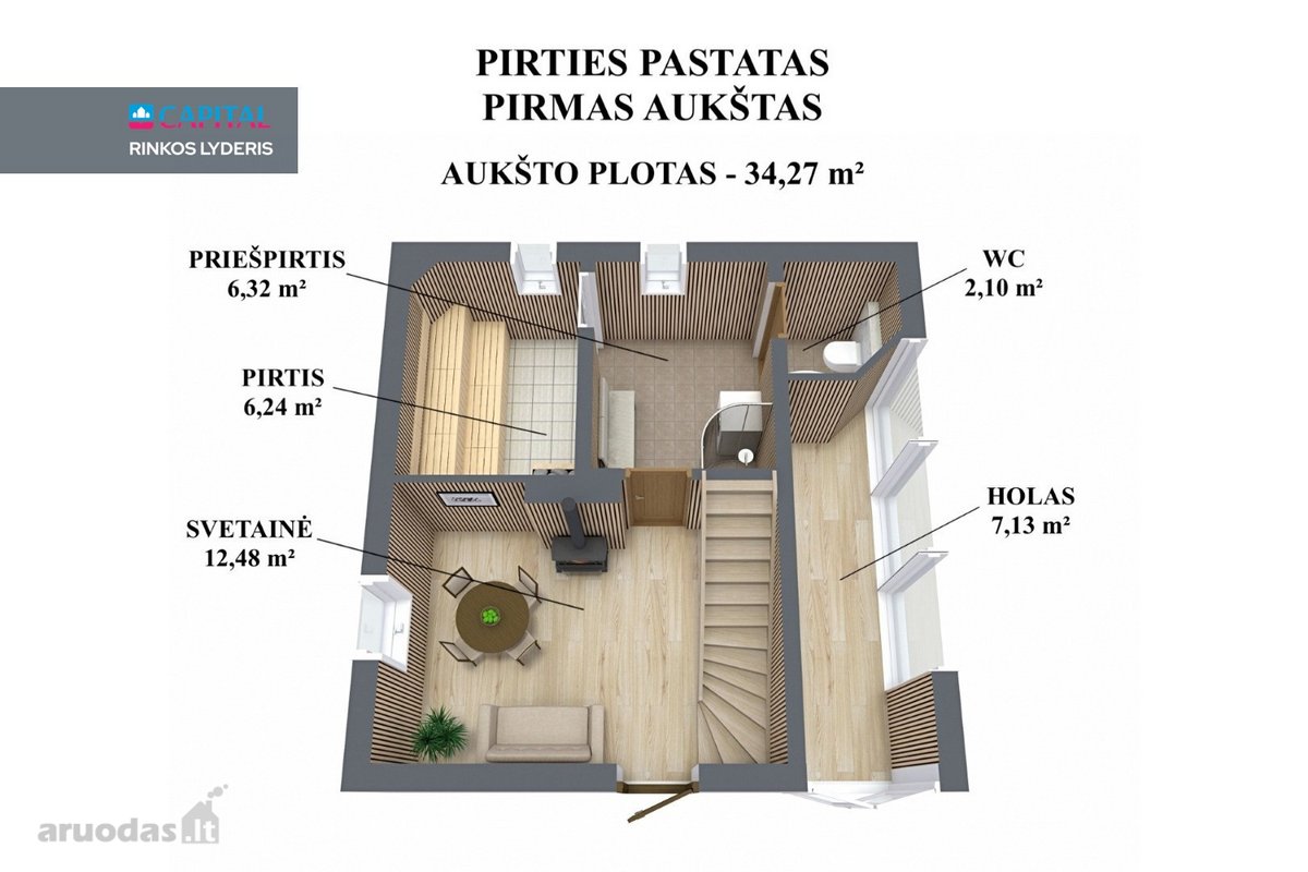 Parduodamas namas su pirties pastatu labai - nuotraukos Nr. 36