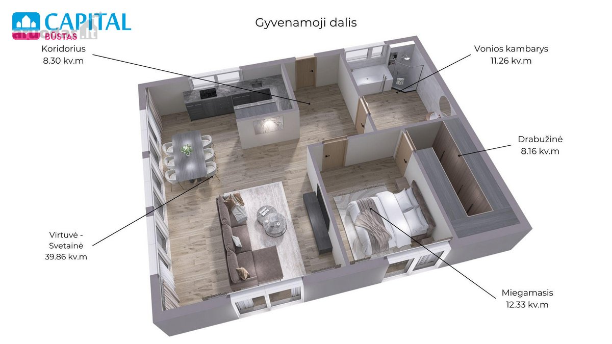 Namas Gyvenimui Ir Verslui 22 A Sklype - nuotraukos Nr. 4