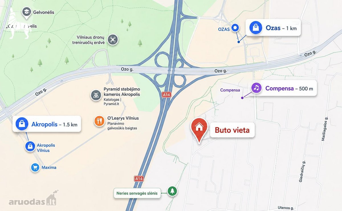 Parduodamas šviesus butas viename patogiausių - nuotraukos Nr. 25