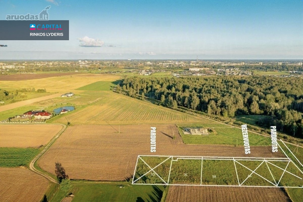 Parduodami 3 Namų Valdos Sklypai Šalia - nuotraukos Nr. 3