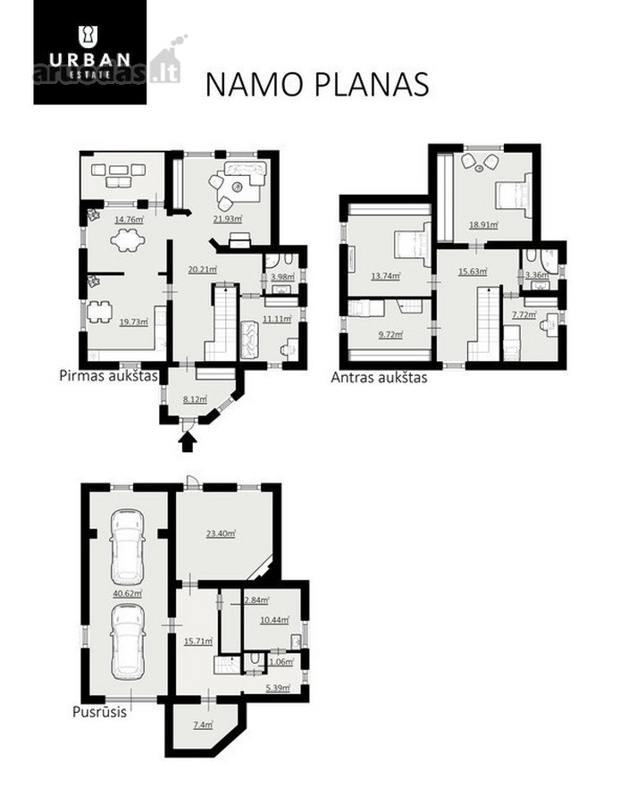 Parduodamas Išskirtinai Erdvus Namas - nuotraukos Nr. 28