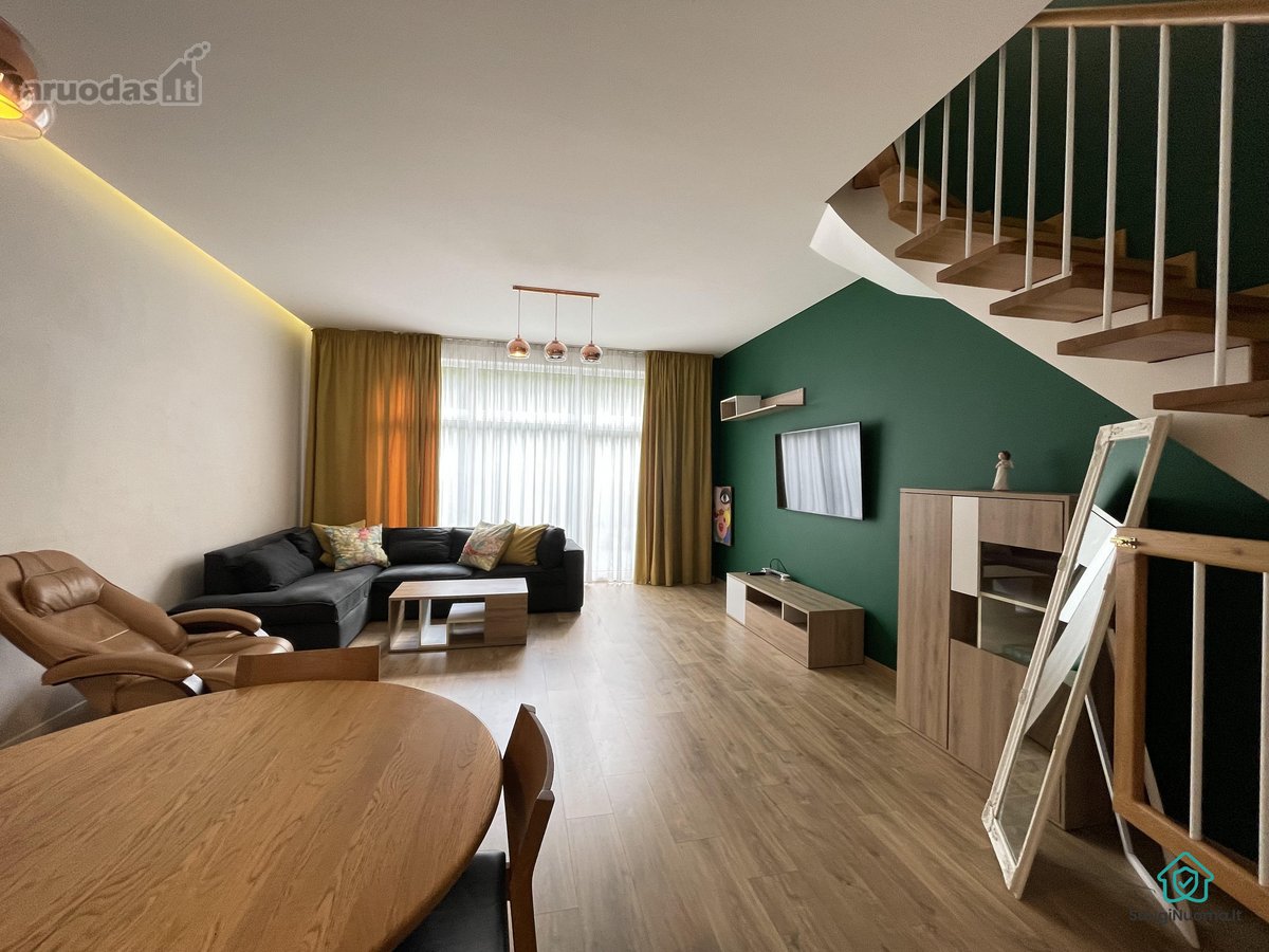 Išnuomojamas erdvus bei šviesus 3 kambarių, - nuotraukos Nr. 2