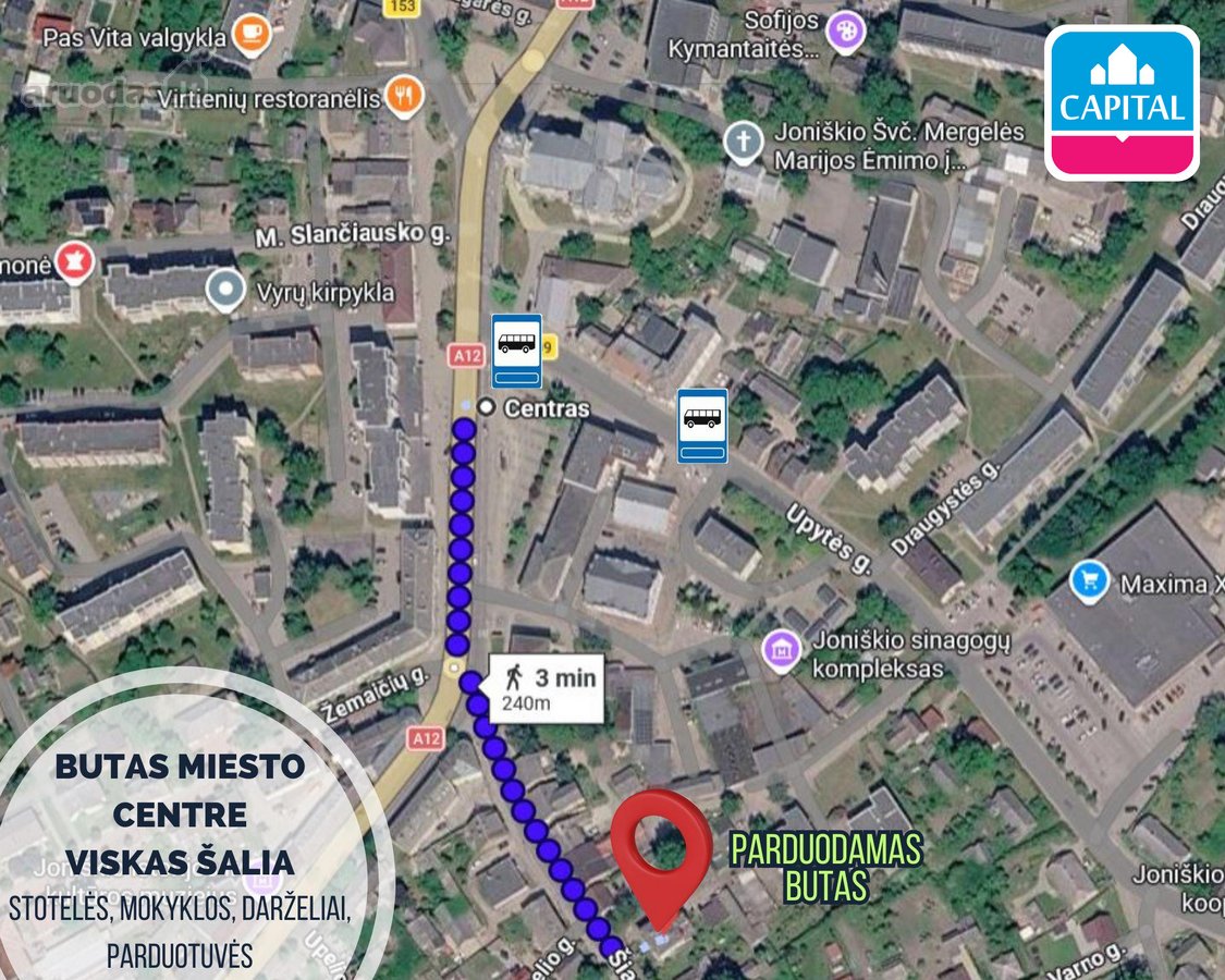 Joniškio Miesto Centre Parduodamas 38,46 Kv. - nuotraukos Nr. 2