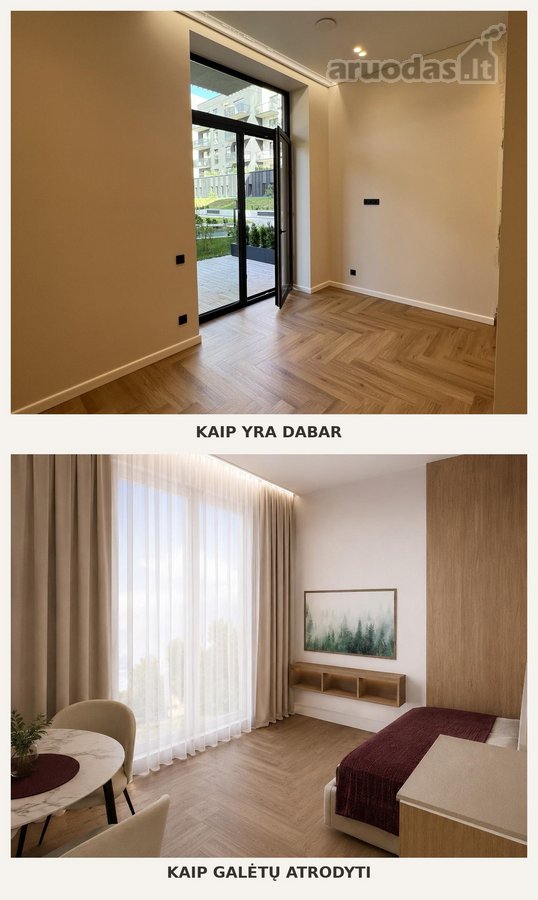 Pilnai Atlikta Vidaus Apdaila – 1,5 Kamb. - nuotraukos Nr. 8