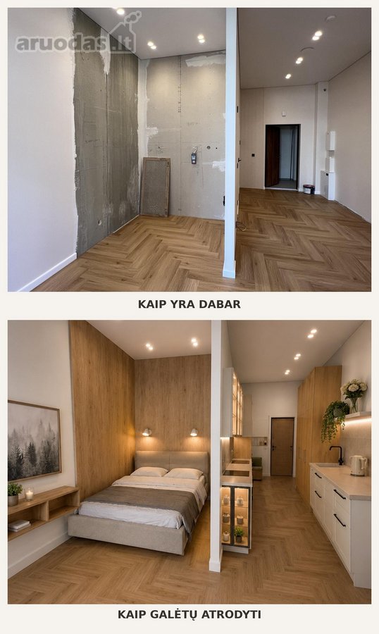 Pilnai Atlikta Vidaus Apdaila – 1,5 Kamb. - nuotraukos Nr. 9