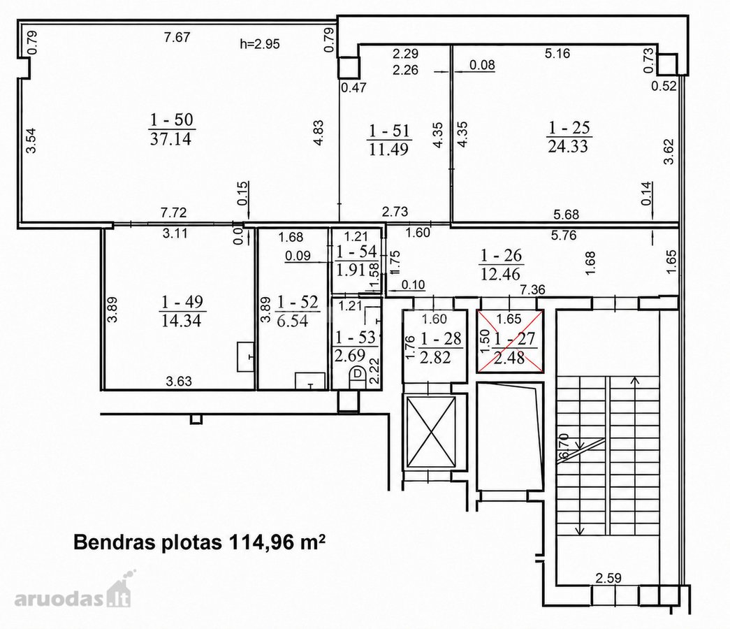 Nuomojamos 115 M² Ploto Biuro Patalpos Ukmergės G. - nuotraukos Nr. 10