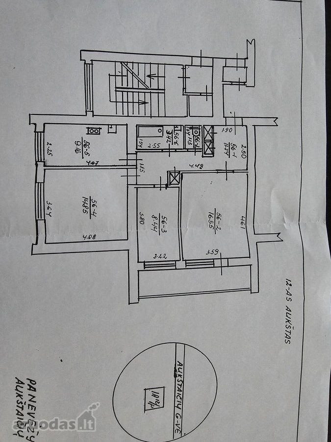 Parduodamas šviesus ir erdvus 3 kambarių - nuotraukos Nr. 15