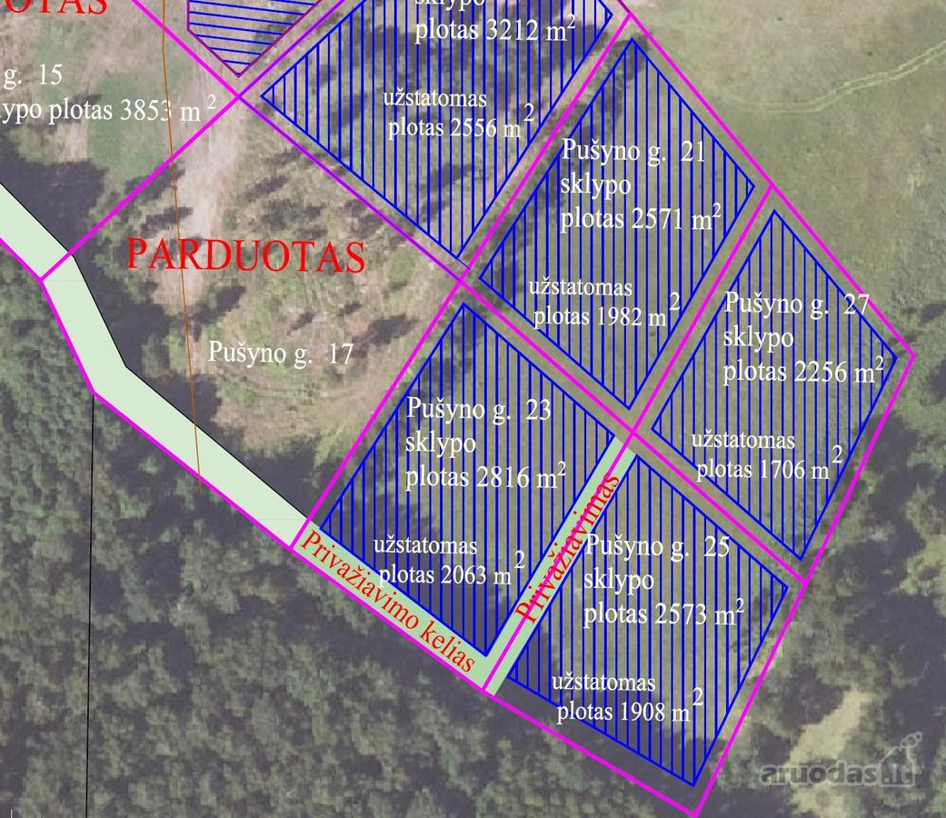 Parduodami 6 išskirtiniai namų valdos sklypai - nuotraukos Nr. 2