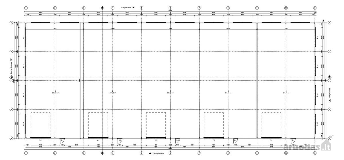 Nuomojamos Naujai Statomos 1430,40 m² - nuotraukos Nr. 3