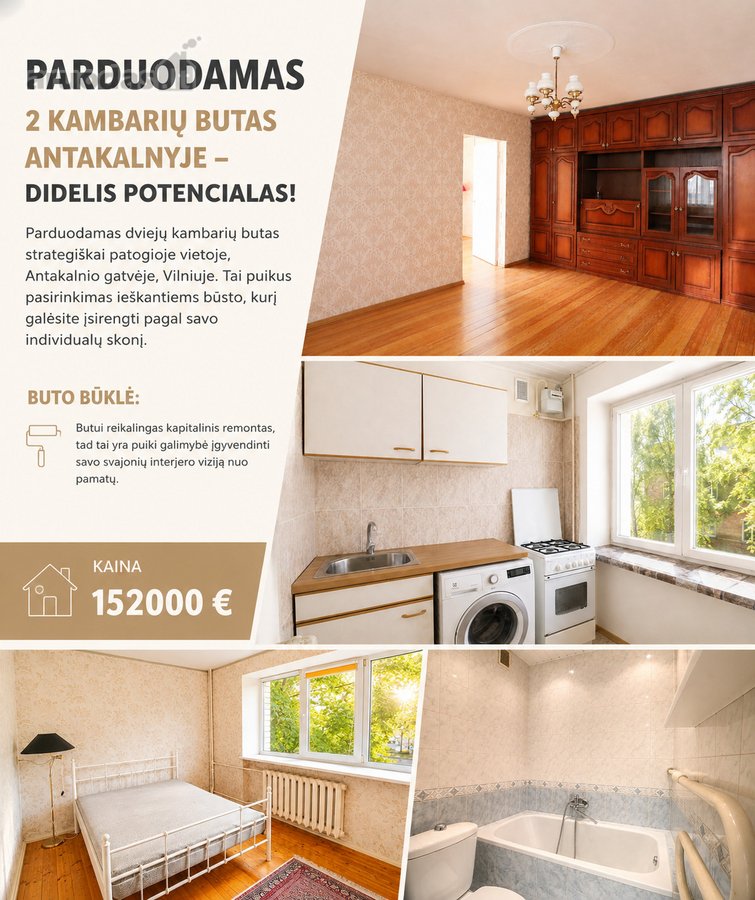 Parduodamas 2 Kambarių Butas Antakalnyje – - nuotraukos Nr. 15