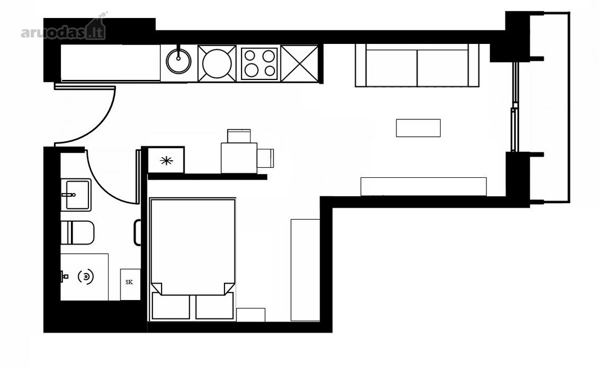 Parduodami Naujai Įrengti Apartamentai - nuotraukos Nr. 14