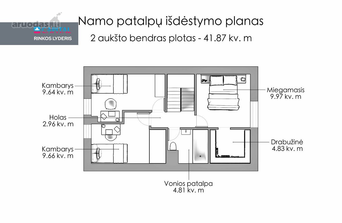 Parduodamas Pilnai Įrengtas Ir Dar Niekieno - nuotraukos Nr. 34