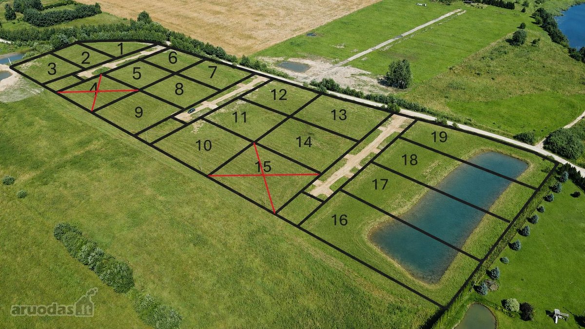 Parduodami Namų Valdos Paskirties Sklypai - nuotraukos Nr. 13
