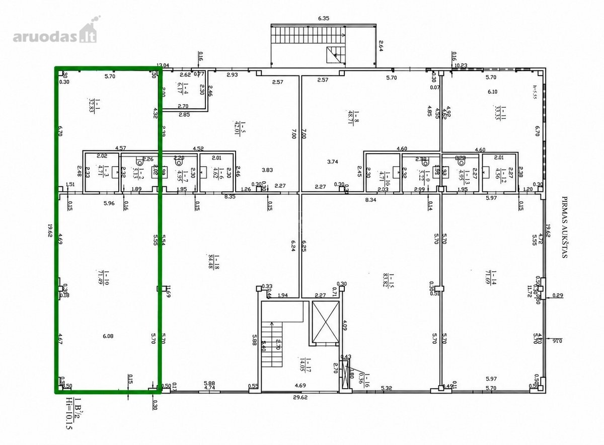 Nuomojamos 114,16 M² Komercinės Patalpos - nuotraukos Nr. 8