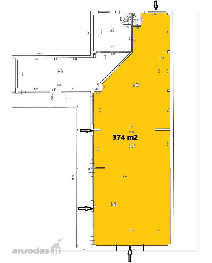 Nuomos mokestis - 5,00 Eur/m2 + PVM (kaina - nuotraukos Nr. 3