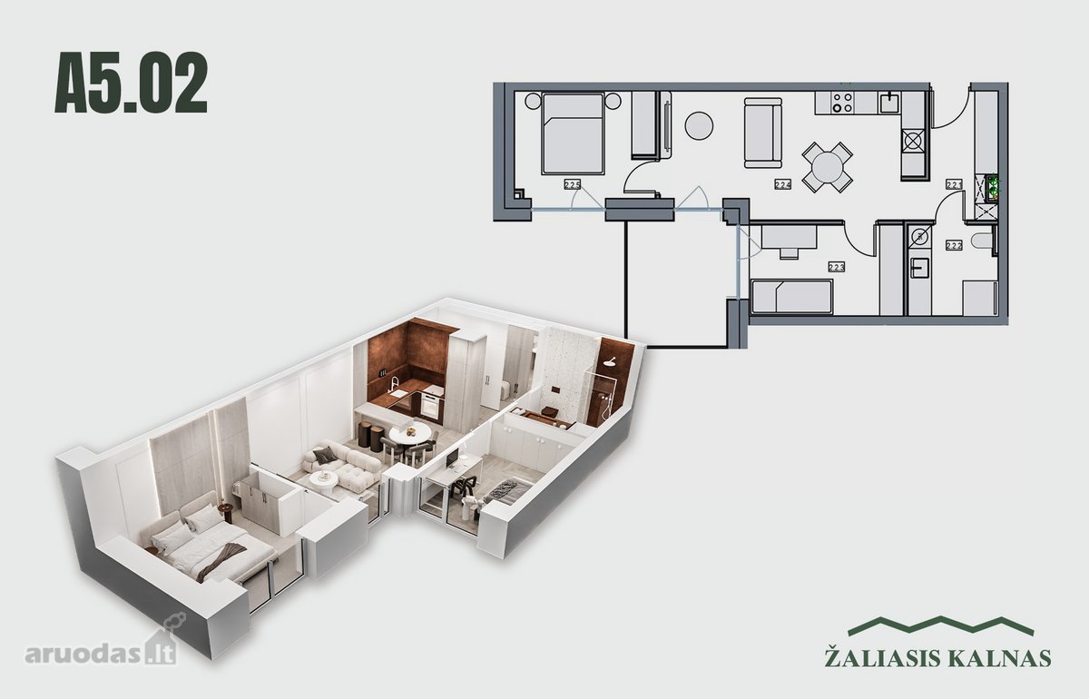 Naujos statybos apartamentai prestižiniame - nuotraukos Nr. 2