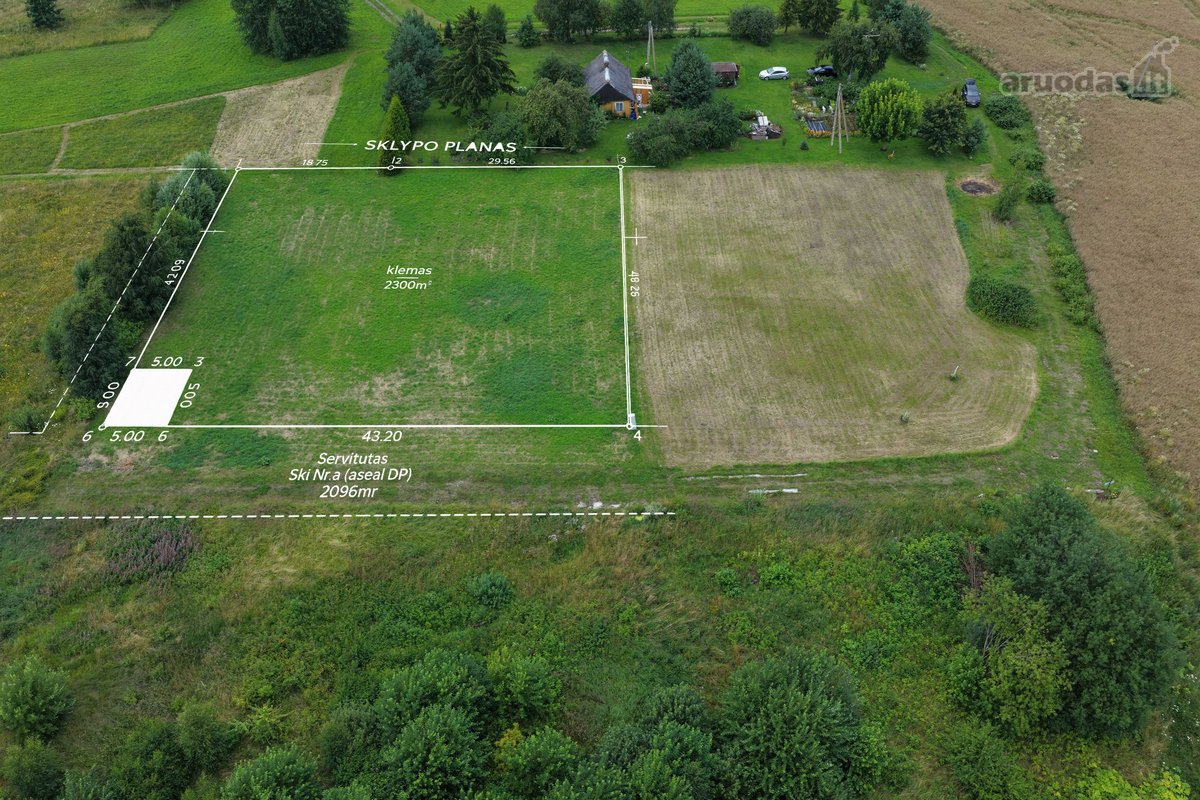 Parduodamas 23 a. Namų Valdos Sklypas Bajorų - nuotraukos Nr. 2
