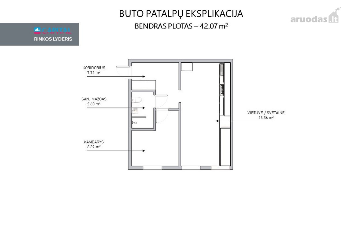 Parduodamas Butas Vilniaus Senamiestyje - Šv. - nuotraukos Nr. 15