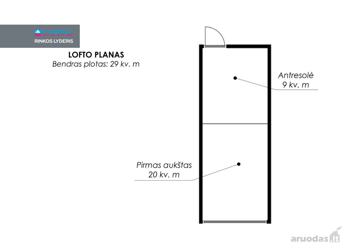 Nuomojamas Pilnai Įrengtas Loftas Patogioje - nuotraukos Nr. 16
