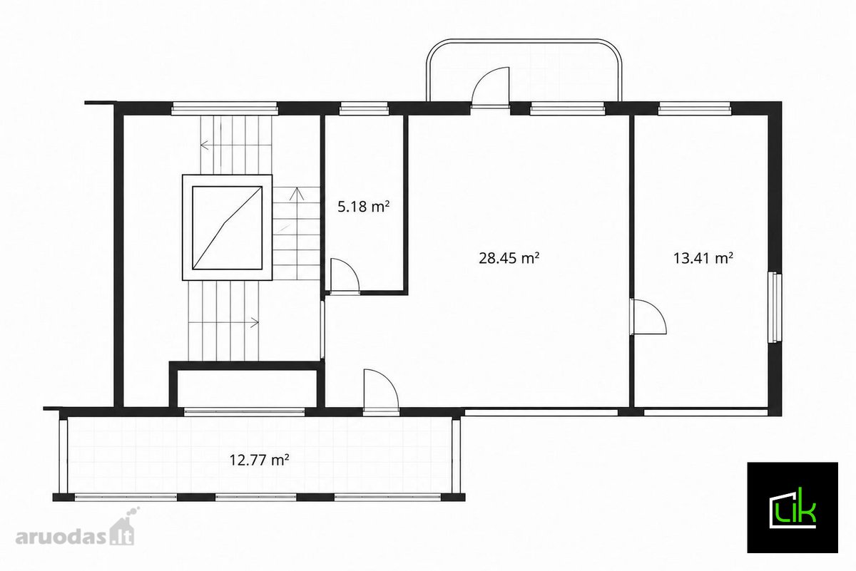 Išskirtinis, naujai įrengtas 2 kambarių butas - nuotraukos Nr. 11