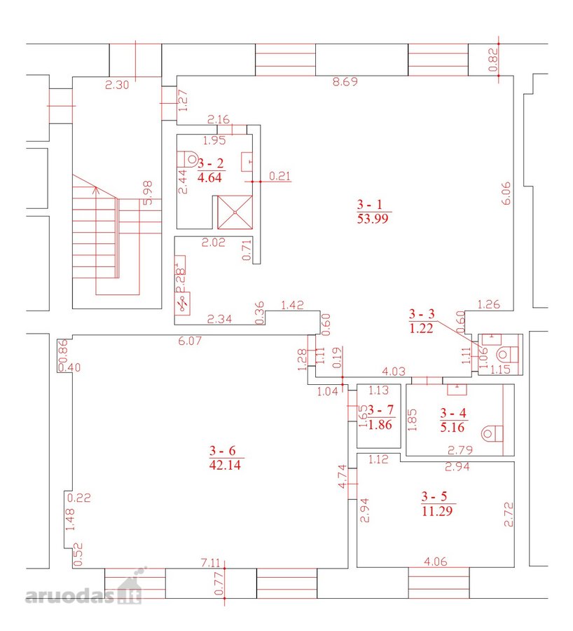 Išnuomojamos 120 m2 ploto biuro/prekybos - nuotraukos Nr. 21