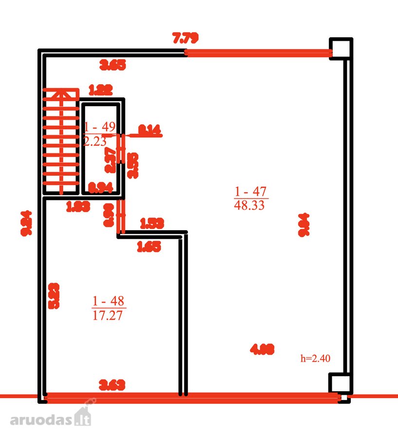 Išnuomojamos įrengtos 384,44 m² patalpos - nuotraukos Nr. 16
