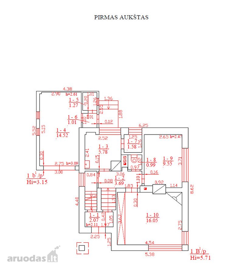 Administracinis pastatas su pagalbiniais - nuotraukos Nr. 11
