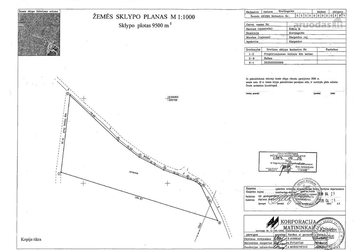 Du 0,95 ha ir 1,28 ha žemės ūkio paskirties - nuotraukos Nr. 6