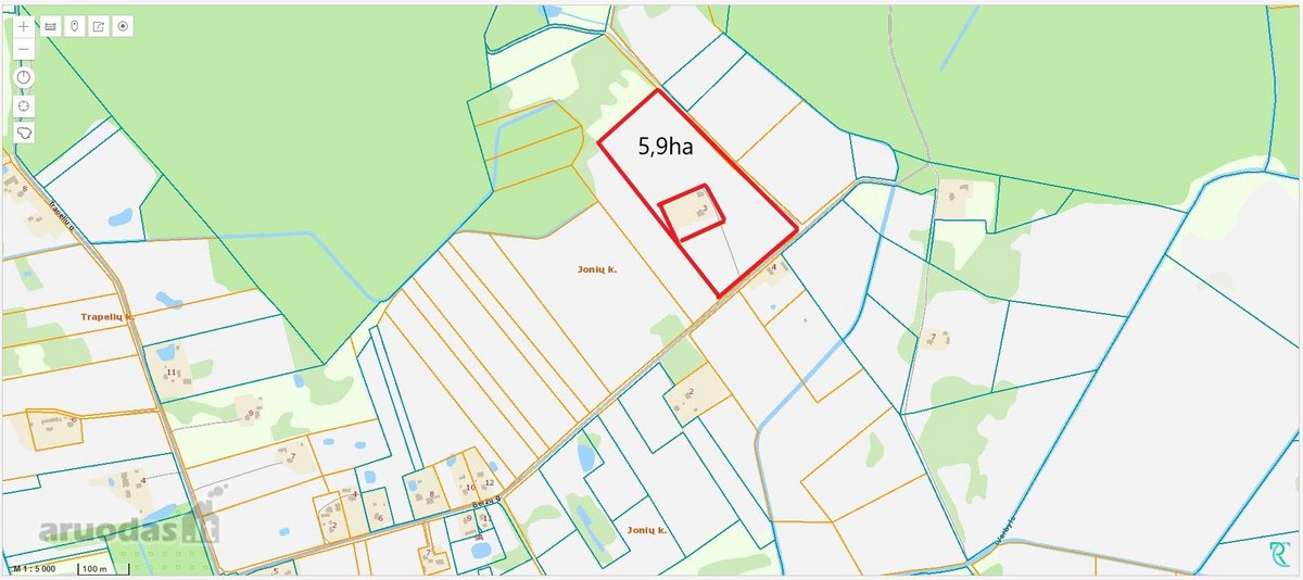 Parduodamas Dirbamas 5,9 ha žemės sklypas - nuotraukos Nr. 7