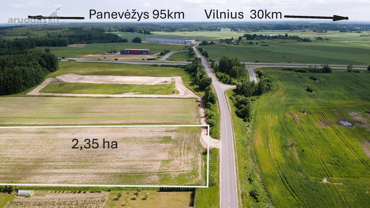 Parduodamas 2,345 Ha Žemės Sklypas Širvintų - nuotraukos Nr. 2