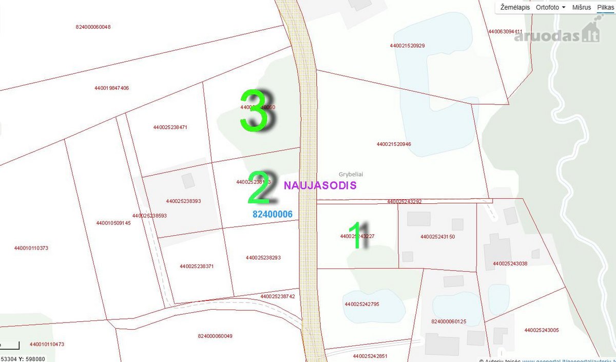 Parduodami trys namų valdos sklypai  - nuotraukos Nr. 3