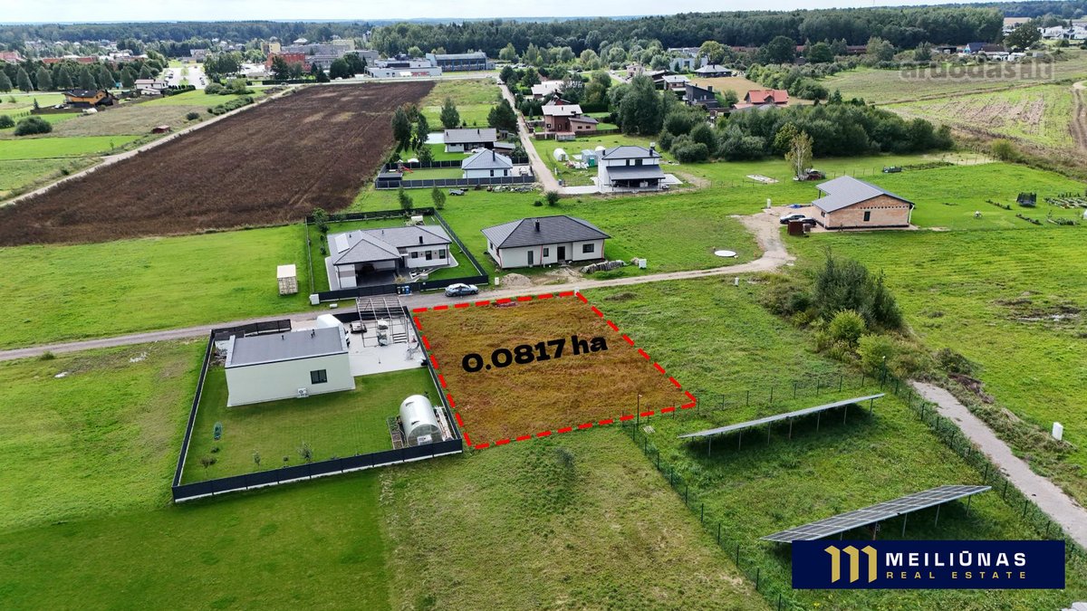 Parduodamas 8,17 arų namų valdos sklypas - nuotraukos Nr. 2