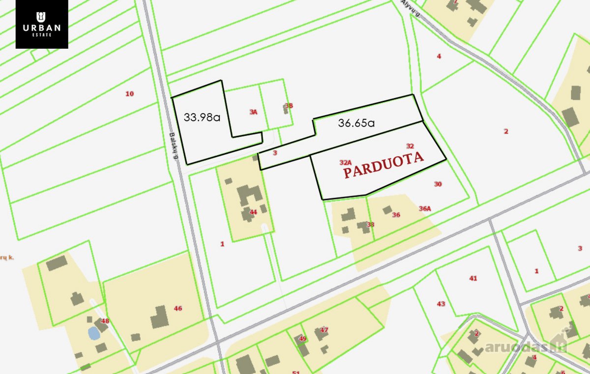 Parduodami 33.98 Arų Ir 36.65 Arų Sklypai - nuotraukos Nr. 5