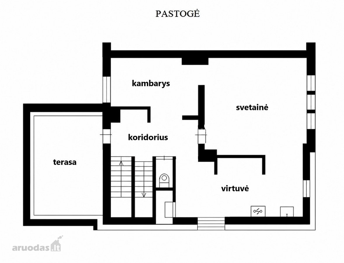 Nestandartinis 4-jų kambarių butas Klaipėdos - nuotraukos Nr. 32