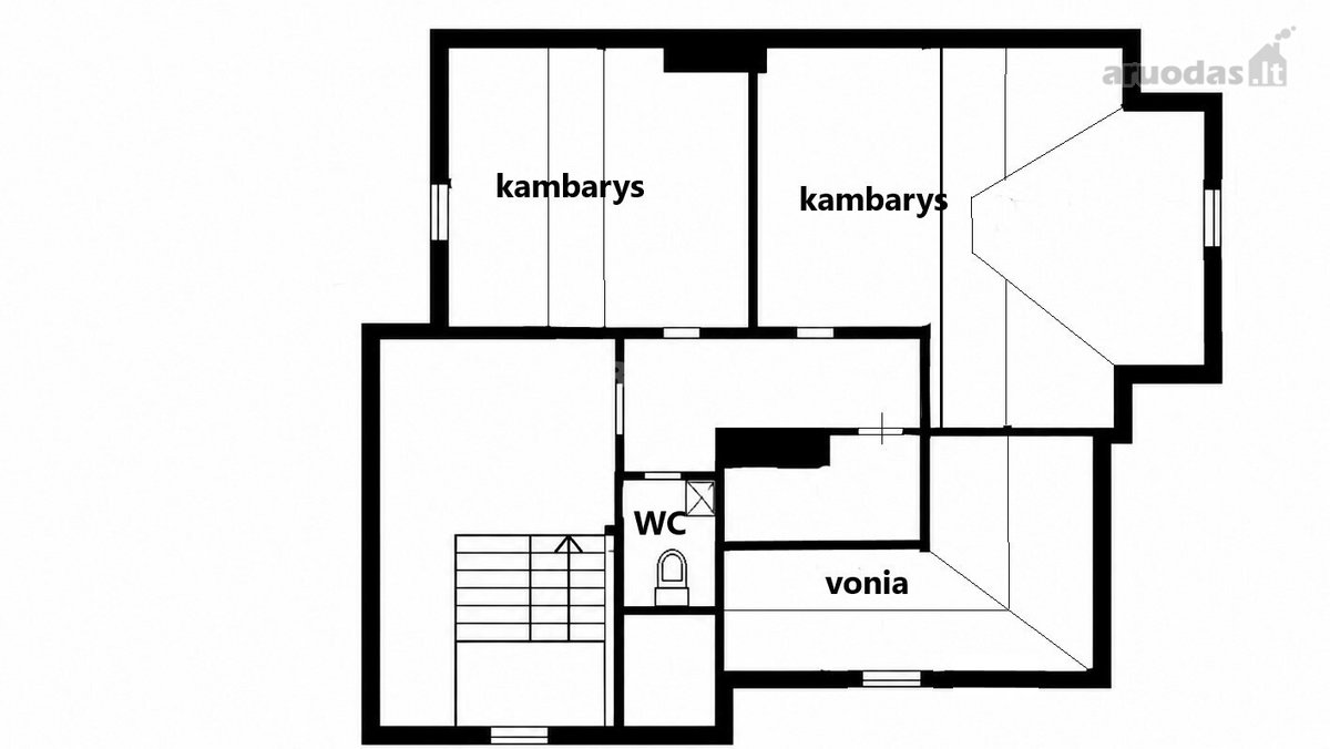 Nestandartinis 4-jų kambarių butas Klaipėdos - nuotraukos Nr. 33