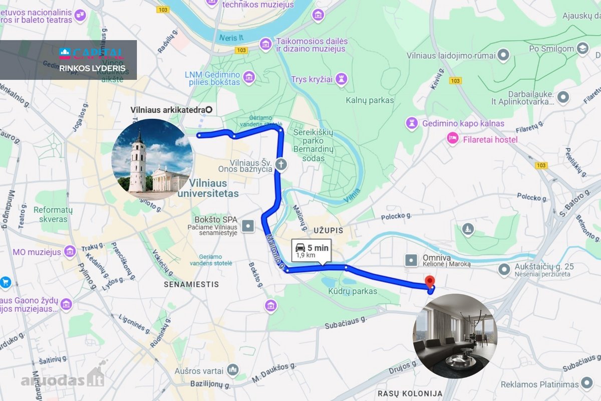 Išnuomojamas prabangiai įrengtas 2 kambarių - nuotraukos Nr. 35