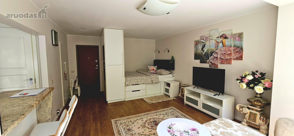 Išnuomojamas vieno kambario, 33 m2 butas, - nuotraukos Nr. 7