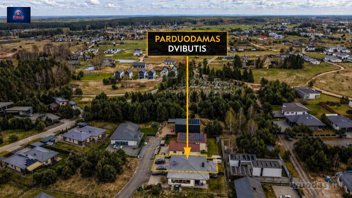 Parduodamas modernus 4 kambarių dvibutis - nuotraukos Nr. 87