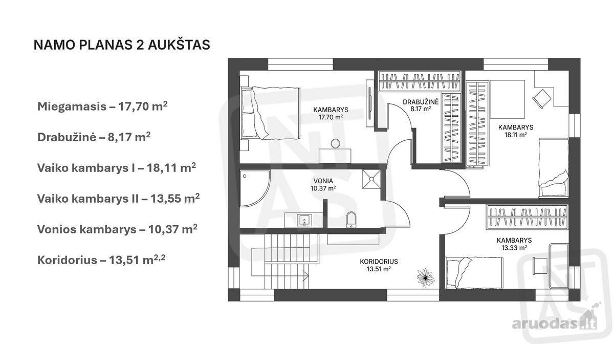 Namas Brandžių Pušų Paunksnėje - nuotraukos Nr. 47