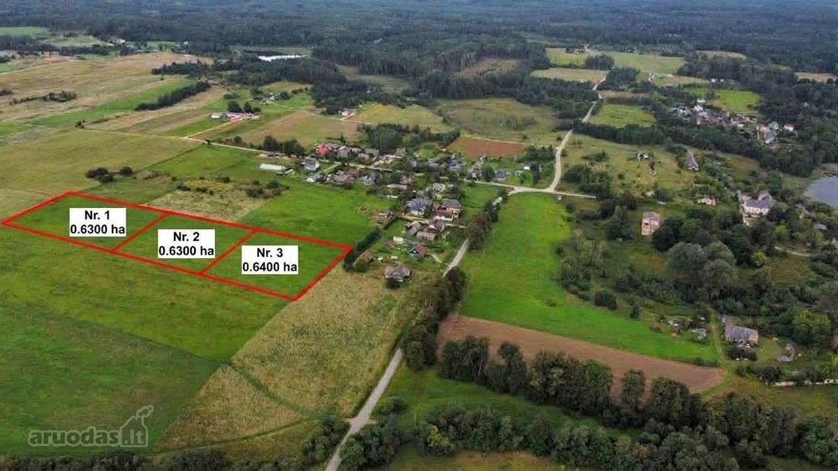 Parduodamas taisyklingos formos 63 arų žemės - nuotraukos Nr. 4