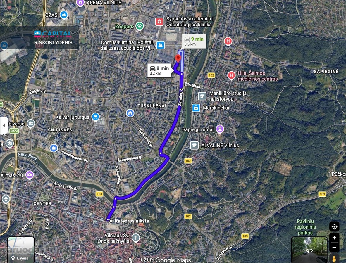 1 Kambario Butas Žirmūnuose  Rami Vieta  - nuotraukos Nr. 17