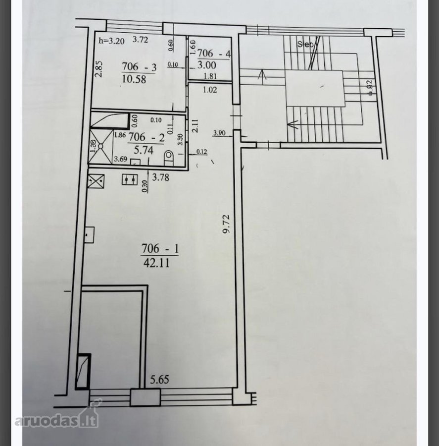 62 m² loftas su 35 m² terasa ir vaizdu į - nuotraukos Nr. 19