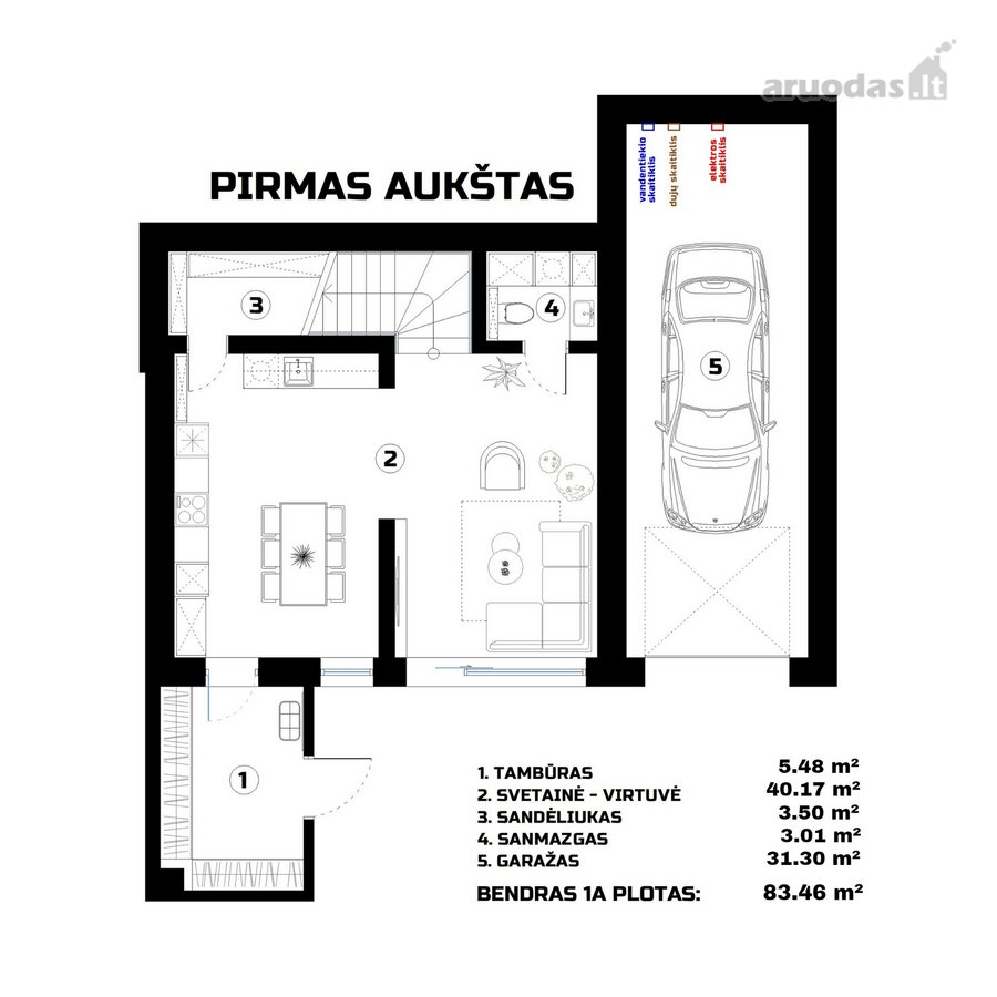 Parduodama Renovuota Namo Dalis Radikiuose - nuotraukos Nr. 3