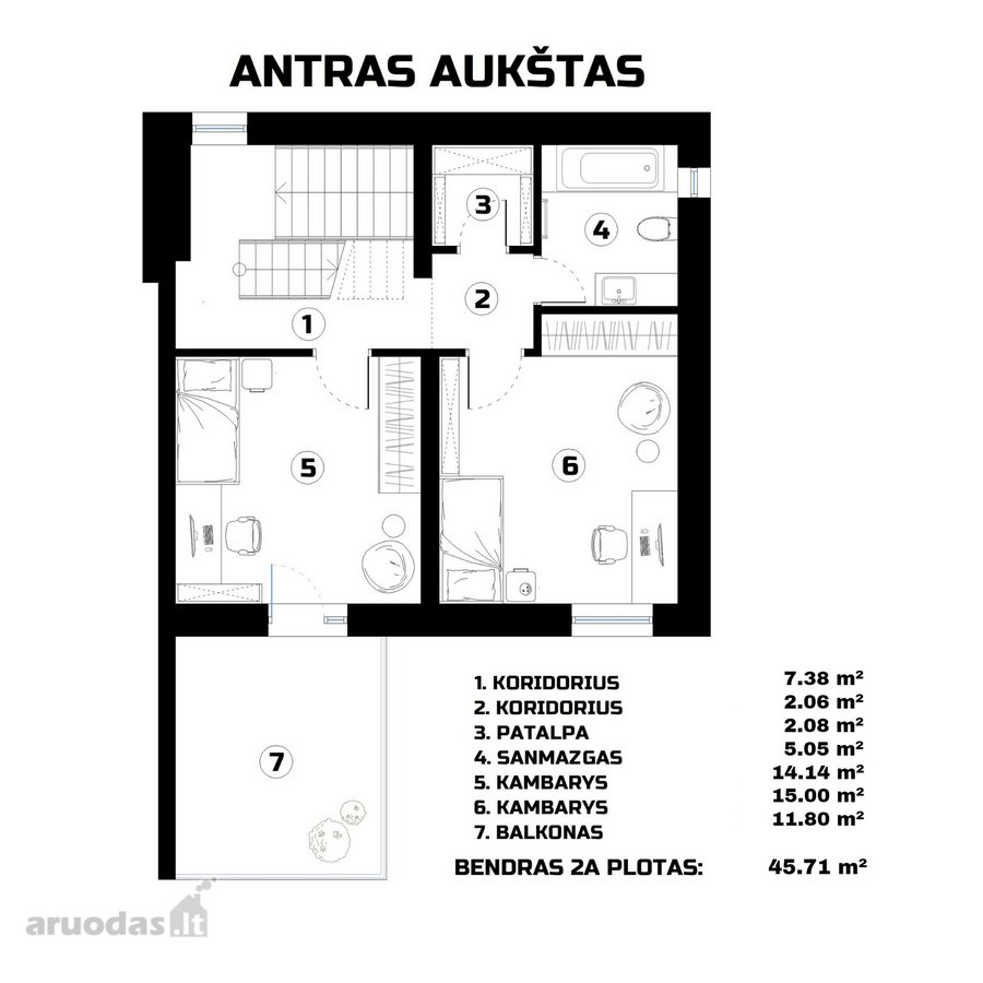 Parduodama Renovuota Namo Dalis Radikiuose - nuotraukos Nr. 4