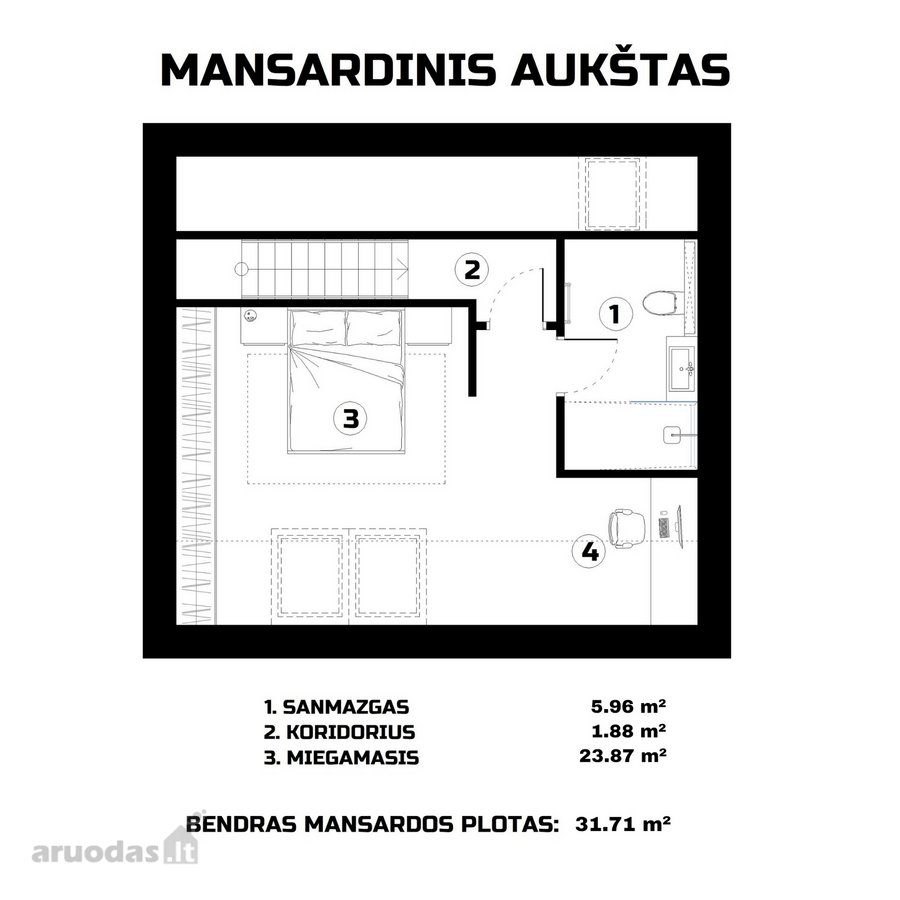 Parduodama Renovuota Namo Dalis Radikiuose - nuotraukos Nr. 5