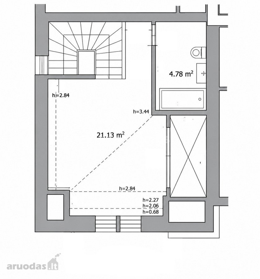 Parduodamas Erdvus 2 Kambarių Butas Vilniaus - nuotraukos Nr. 23