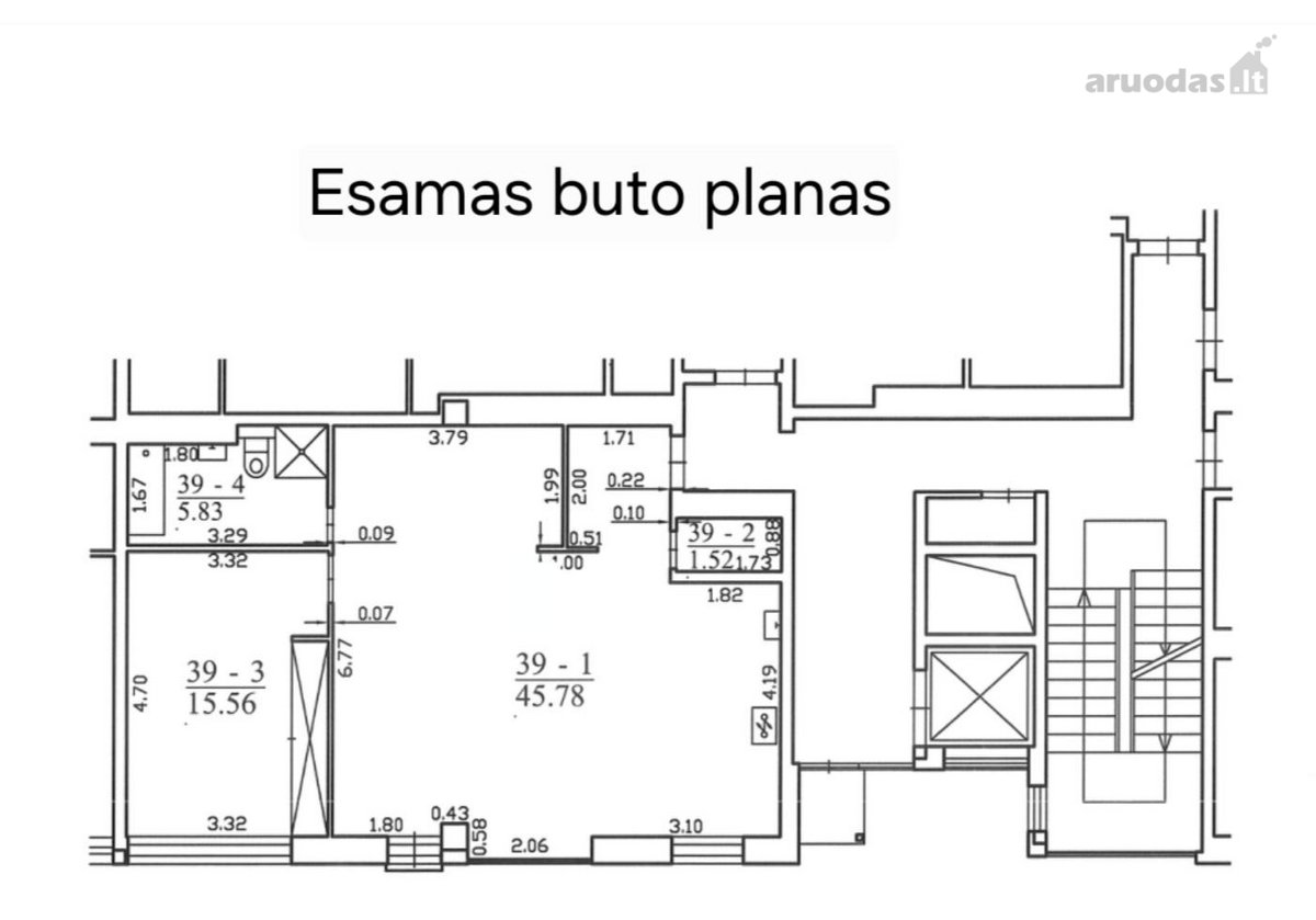 Parduodamas 69 m² Butas Pačiame Vilniaus Centre - nuotraukos Nr. 3