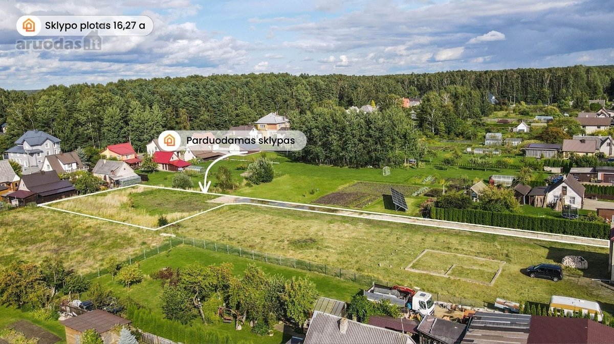 Parduodamas 16,27 arų namų valdos sklypas - nuotraukos Nr. 2