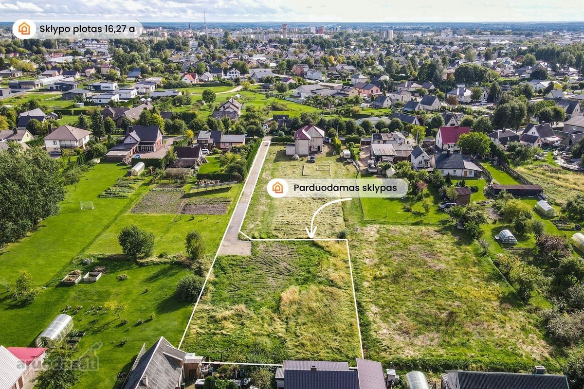 Parduodamas 16,27 arų namų valdos sklypas - nuotraukos Nr. 3